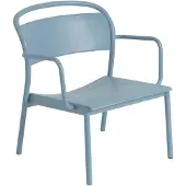 Muuto Linear Steel nojatuoli Vaalea sininen