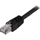 Deltaco STP-6 F/UTP Cat6 musta verkkokaapeli