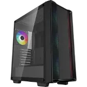 DeepCool CC560 ARGB V2 -miditornikotelo RGB-valaistuksella, musta