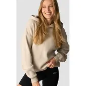 ICANIWILL Soft Knit Oversized Hoodie Light Beige