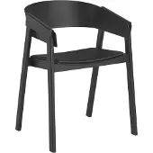 Muuto Cover tuoli - Refine Leather Black Black