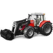 BRUDER Traktori - Massey Ferguson 7624 M. Etukuormaaja - 03047 - - OneSize - Traktorit