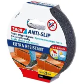 TESA liukastumisen estävä teippi, 25mm x 5m, musta