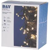 Hobby Hall Valoketju klusterivaloja 25m, 1000LED lämmin valkoinen, virtalähde, sisä/ulko, IP44