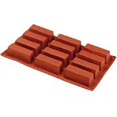 Elastotech silikonimuotti suorakulmiot 8x3 cm, K3 cm, 12 kpl