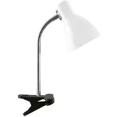 Hobby Hall KATI e27 valkoinen clip pöytävalaisin STRÜHM 360x145x117mm