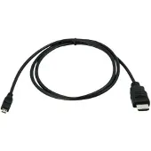 Qnect High Speed HDMI-D - HDMI-A kaapeli 2 m