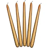 Merkloos Kultaiset metallinhohtoiset kynttilät - 24cm, 10kpl