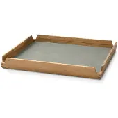 Lind DNA - Even Leather Nupo Tarjotin small 30x30 cm Light Grey
