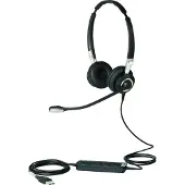 Jabra BIZ 2400 II QD Duo UNC, stereokuulokkeet mikrofonilla, musta/hopea