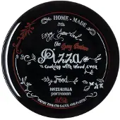 Luminarc Pizza Friends Time Saloon ruokalautanen 32 cm musta