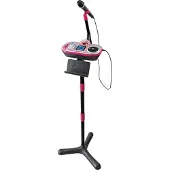 Vtech Kidi Super Star DJ Studio 80-531704 interactive DJ microphone with console, lights, and recording, purple-pink
