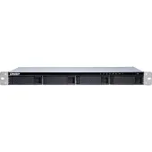Qnap TS-431XeU, räkkiasennettava 4-paikkainen NAS-asema, 1U, 2GB, musta/harmaa