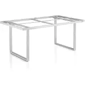 Kettler Pöydän runko Ego Modular Dining, 160x95x68 cm, hopea