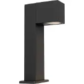 QAZQA Teollinen ulko-lattiavalaisin tummanharmaa 30 cm IP44 - Baleno