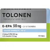 Tri Tolonen E-EPA 500 mg 40 kaps. ravintolisä