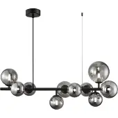 Milagro Mila riippuvalaisin 10xG9 80cm musta/savunharmaa