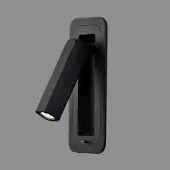ACB Boheme LED seinävalaisin 3W 3000K 18cm musta kytkimellä