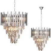 Valotorni Aspen II kattokruunu 9xE14 45cm kromi