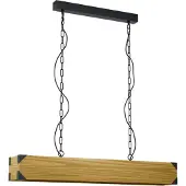 Eglo Harborough riippuvalaisin 4xE27 90cm musta/puu