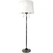 Grönlund Crystal lattiavalaisin 170cm 4xE14 valkoinen / musta kromi