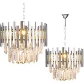 Eko-Light Aspen kattokruunu 6xE14 45cm kromi