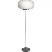 Grönlund Toscana lattiavalaisin 165cm 3xE27 valkoinen/kromi