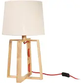 Grönlund Woody pöytävalaisin 37cm E27 luonnonvalkoinen/saarni