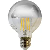 Valotorni LED-filamenttilamppu LED 5W G80 E27 hopea 3000K