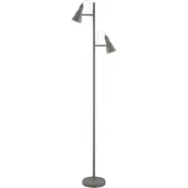 Virvatuli Solina lattiavalaisin 2xE14 155cm mattaharmaa