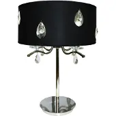 Grönlund Milano pöytävalaisin 63cm 4xE14 kromi/musta