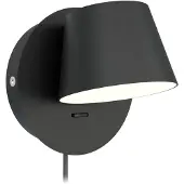 Grönlund Scope LED-seinävalaisin 5W 3000K 12cm musta