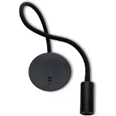 Grönlund Flexible LED-seinävalaisin 55 cm 3W 3000K musta