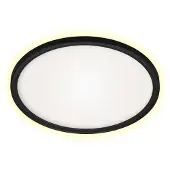 Briloner Slim LED plafondi 18W 4000K 29cm musta pyöreä