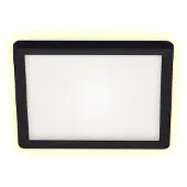 Briloner Slim LED plafondi 12W 4000K 19cm musta