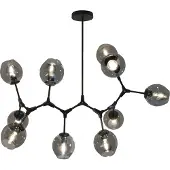 Valotorni Cell kattovalaisin 105cm 10xE27 musta/savu