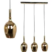 Milagro Lugano riippuvalaisin 3xE14 60cm kulta/musta