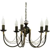Nowodvorski Lighting Ares kattokruunu 5xE14 54cm rustiikki