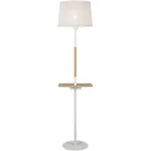 MANTRA Nordica lattiavalaisin E27 152,5cm valkoinen/puu USB