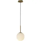 ACB Parma riippuvalaisin E27 IP44 18cm antiikkikulta/opaali/musta johto
