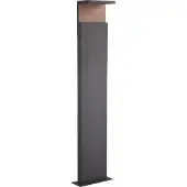 Mantra-Iluminacion Ruka LED pylväsvalaisin 13W 3000K IP54 harmaa/puu