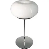 Grönlund Toscana pöytävalaisin 52cm 2xE27 valkoinen/kromi