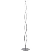 MANTRA Sahara lattiavalaisin LED hopea/kromi 21W 1800lm 3000K