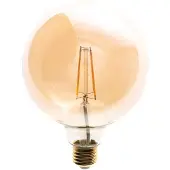 Valotorni LED-filamenttilamppu LED 6W G125 E27 2700K Amber