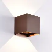 MANTRA Davos LED seinävalaisin 12W 3000K IP54 10cm ruoste