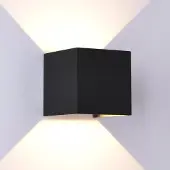 MANTRA Davos LED seinävalaisin 12W 3000K IP54 10cm musta