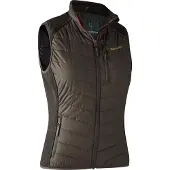 Deerhunter Lady Caroline Padded Waistcoat Brown Leaf 42