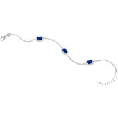 Lykken Casuals baguette hopearannekoru 17+3cm
