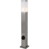 QAZQA Ulkovalaisin teräs 80 cm pistokkeella IP44 - Malios