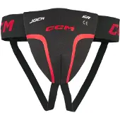 CCM Jock BLK/RED YT alasuoja